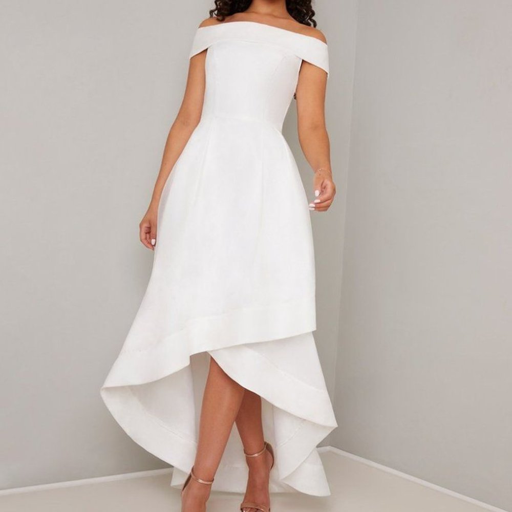 Chi Chi London - Meryl dress White US12/UK14